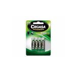 Pilha Recarregável AA Cegasa 800 mAh 1.2V 4 unidades