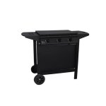 Barbacoa de gas Grill Garden negra con tapa protectora, encendido piezo, 3-4 quemadores
