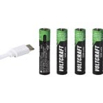 Pile rechargeable AAA Voltcraft Li-Ion 500 mAh 1.5 V 4 unités