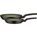 Set 2 Padelle GSW Avocado 24 e 28 cm Alluminio Forgiato Antiaderente Greblon C2 Induzione