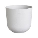 Vaso da interno Elho Jazz Rond 35x34,5x32 cm bianco opaco texture rombi riciclato impermeabile