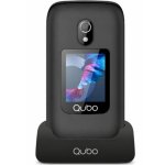 Qubo P-221BKC 4G 2,8" Double SIM Bouton SOS Noir