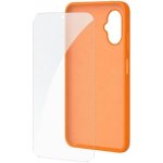 Custodia SPC Wuum One Protection Pack Silicone Arancione con vetro temperato per SPC Wuum One