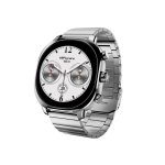 HIFUTURE AIX Bluetooth 1,43" Silber Edelstahl Wasserdicht 10m Herzfrequenzmesser