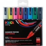 Uni-ball Posca M5 Marker 8 Metallic-Farben mit Etui