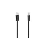 Hama USB A auf B USB 2.0 Kabel 1,5 m Schwarz