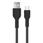 USB-Kabel Ewent EC1134 USB-A nach USB-C 1m 60W Schwarz/Weiß