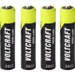 Pilas Recargables AAA Voltcraft NiMH 1050 mAh 4 Unidades