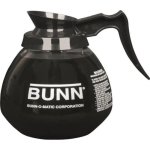 Decantador de vidrio Bunn 12 tazas negro resistente y equilibrado
