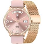 Gravity GT5-5 Bluetooth 1,32" Rose Gold Bracelet Acier Silicone IP68 Tensiomètre