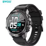 Bwoo WA-08 Bluetooth GPS 36mm Schwarz IP67 Pulsmesser Blutdruckmesser