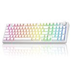 Clavier Autrucker F99 Pro sans fil silencieux RGB Hot-swap Gasket 8000mAh PBT