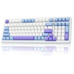 Teclado Autrucker Aula F99 sem fios tri-modo 8000mAh RGB Hot-swappable Gasket