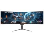 Monitor PC Titan Army C49C1S 49" Dual QHD 240Hz VA Curvo HDR400 KVM 1ms
