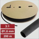 Schrumpfschlauch mit Innenkleber Electronic Garage 1,6 mm 3:1 Schwarz