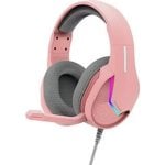 Casque filaire gaming Marvo TACTIC 40 USB Micro rose stéréo