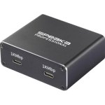 Switch SpeaKa Professional SP-GNS-240 1 RJ45 Eingang 2 USB-C Ausgänge