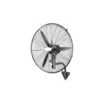 Ventilador de Pared Bilake Borrasca 145W 56cm Oscilante Cabezal Inclinable Seguridad Metálica
