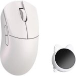 Ratón WLMouse HUAN kabellos 8000 Hz optisch weiß 5 programmierbare Tasten