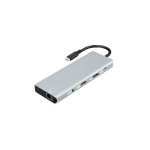 Kimex Estación De Acoplamiento Usb-c 10 En 1 A 8k Dp1.4 + Hdmi 2.1 10g
