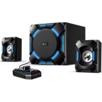 Haut-parleurs Genius PC 2.1 câblés 36W noir et bleu