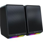 Haut-parleurs Mozo MINI-S4 RGB USB 6W avec éclairage RGB compact