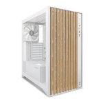Case PC Zolyd Dynaria ATX elegante in legno bianco con vetro temperato