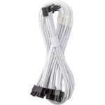 Cavo interno PCIe CableMod CM-PCSR-16P4-RBN60KW-5PW-R-SS bianco angolato