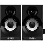 Haut-parleurs Sven PC USB 6W avec contrôle et design compact en bois
