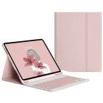 Royal Bailey Ps131d Funda Con Bluetooth Teclado Para Ipad Air 13(2024)/ipad Pro 12.9(2022/2021/2020/2018) Rosa