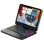 Royal Bailey T11s-1 Funda Con Bluetooth Teclado Para Ipad Air 11(2024)/ipad Air 5 10.9(2022)/ipad Air 4 10.9(2020)/ipad Pro 11(2022/2021/2020/2018) Negro