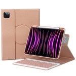 Royal Bailey Hd209 Funda Con Bluetooth Teclado Para Ipad 10th(2022)10.9 Rosa