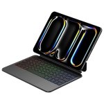 Royal Bailey E129 Funda Con Bluetooth Teclado Para Ipad Air 13(2024)/ipad Pro 12.9(2022/2021/2020/2018) Negro