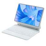 Royal Bailey Mk-x700 Funda Con Bluetooth Teclado Para Samsung Tab S8 11" X700/s7 11" T870/t875/s9 11"/s9 Fe 10.9" X510 Blanco