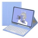 Royal Bailey Ts11-1 Funda Con Bluetooth Teclado Para Ipad Air 11(2024)/ipad Air 5 10.9(2022)/ipad Air 4 10.9(2020)/ipad Pro 11(2022/2021/2020/2018) Morado