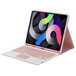 Royal Bailey Ps131c Funda Con Bluetooth Teclado Para Ipad Air 13(2024)/ipad Pro 12.9(2022/2021/2020/2018) Rosa
