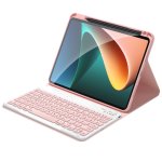Royal Bailey Hf-m511 Funda Con Bluetooth Teclado Para Xiaomi Pad 5/pad 5 Pro 11" Rosa