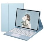 Royal Bailey Ty129c Funda Con Bluetooth Teclado Para Ipad Air 13(2024)/ipad Pro 12.9(2022/2021/2020/2018) Azul