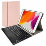 Royal Bailey Rk102c Funda Con Bluetooth Teclado Para Ipad 10.2(2021/2020/2019)/ipad Air 10.5/ipad Pro 10.5 Rosa