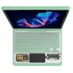 Royal Bailey Jt12-1 Funda Con Bluetooth Teclado Para Ipad 10.2(2021/2020/2019)/ipad Air 10.5/ Pro10.5 Verde