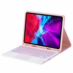 Royal Bailey Ps12t Funda Con Bluetooth Teclado Para Ipad 10.2(2021/2020/2019)/ipad Air 10.5/ipad Pro 10.5 Rosa