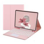 Royal Bailey Ty129c Funda Con Bluetooth Teclado Para Ipad Air 13(2024)/ipad Pro 12.9(2022/2021/2020/2018) Rosa