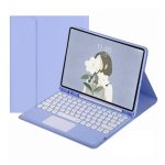 Royal Bailey Ty129c Funda Con Bluetooth Teclado Para Ipad Air 13(2024)/ipad Pro 12.9(2022/2021/2020/2018) Morado