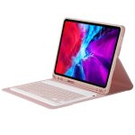 Royal Bailey Ps12 Funda Con Bluetooth Teclado Para Ipad 10.2(2021/2020/2019)/ipad Air 10.5/ipad Pro 10.5 Rosa