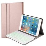Custodia per tablet Royal Bailey 1027d Bluetooth Tastiera iPad mini 1 2 3 4 5 Rosa