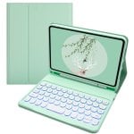 Royal Bailey Ts11-1 Funda Con Bluetooth Teclado Para Ipad Air 11(2024)/ipad Air 5 10.9(2022)/ipad Air 4 10.9(2020)/ipad Pro 11(2022/2021/2020/2018) Verde