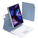 Royal Bailey Xy102c Funda Con Bluetooth Teclado Para Ipad 10.2(2021/2020/2019)/ipad Air 10.5/ipad Pro 10.5 Azul