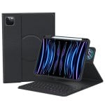 Royal Bailey Hd11 Funda Con Bluetooth Teclado Para Ipad Air 11(2024)/ipad Air 5 10.9(2022)/ipad Air 4 10.9(2020)/ipad Pro 11(2022/2021/2020/2018) Negro