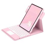 Royal Bailey Pd-e11 Funda Con Bluetooth Teclado Para Ipad Air 11(2024)/ipad Air 5 10.9(2022)/ipad Air 4 10.9(2020)/ipad Pro 11(2022/2021/2020/2018) Rosa
