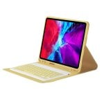 Royal Bailey Ps131 Funda Con Bluetooth Teclado Para Ipad Air 13(2024)/ipad Pro 12.9(2022/2021/2020/2018) Amarillo